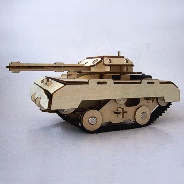 木质科教拼装玩具---坦克