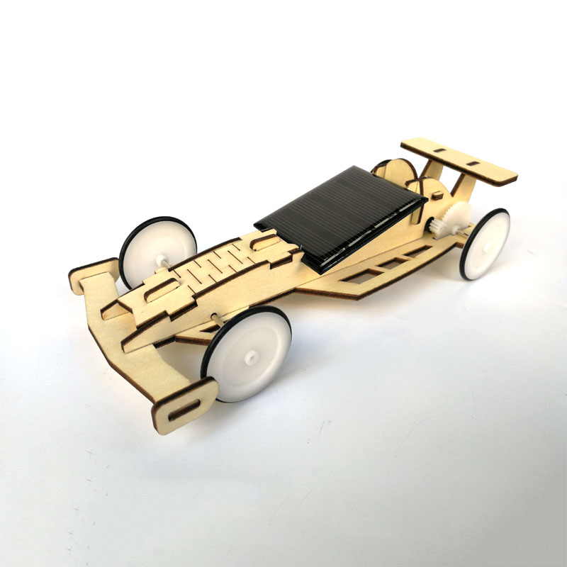 solar powered wooden car