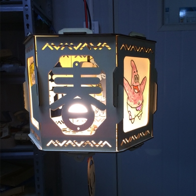 DIY wood lantern 